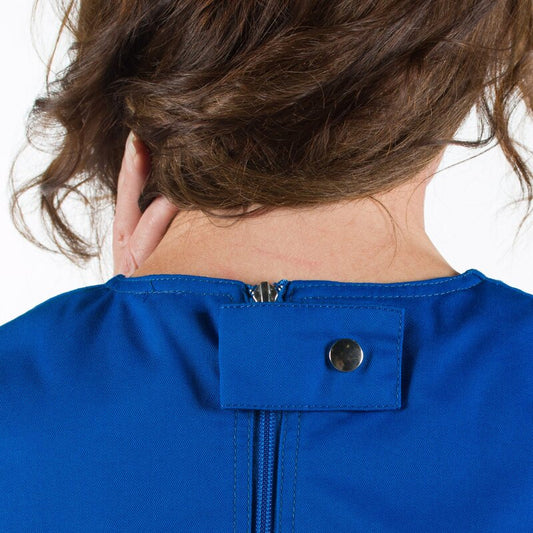 4care Reißfester Pflege-Body 2530 ärmellos – Schutz-Overall mit Rücken-RV & kurzem Bein