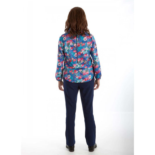 4care Damen Pflegeoverall Hansops 8110 – Modische Blusen-Optik & Rückenreißverschluss
