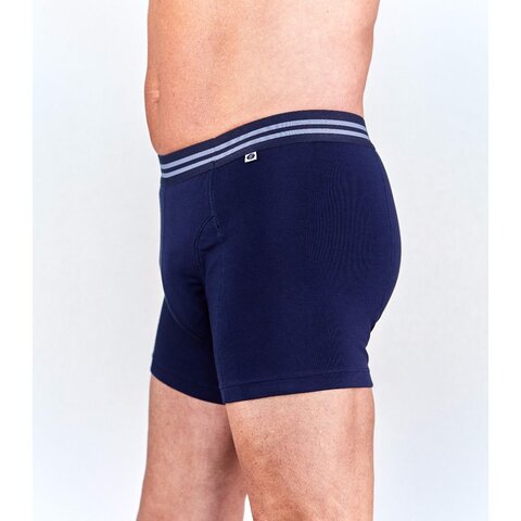 entusia Herren Inkontinenz-Boxershort mit integrierter Einlage (100ml) – Blau (ENMBOXC)