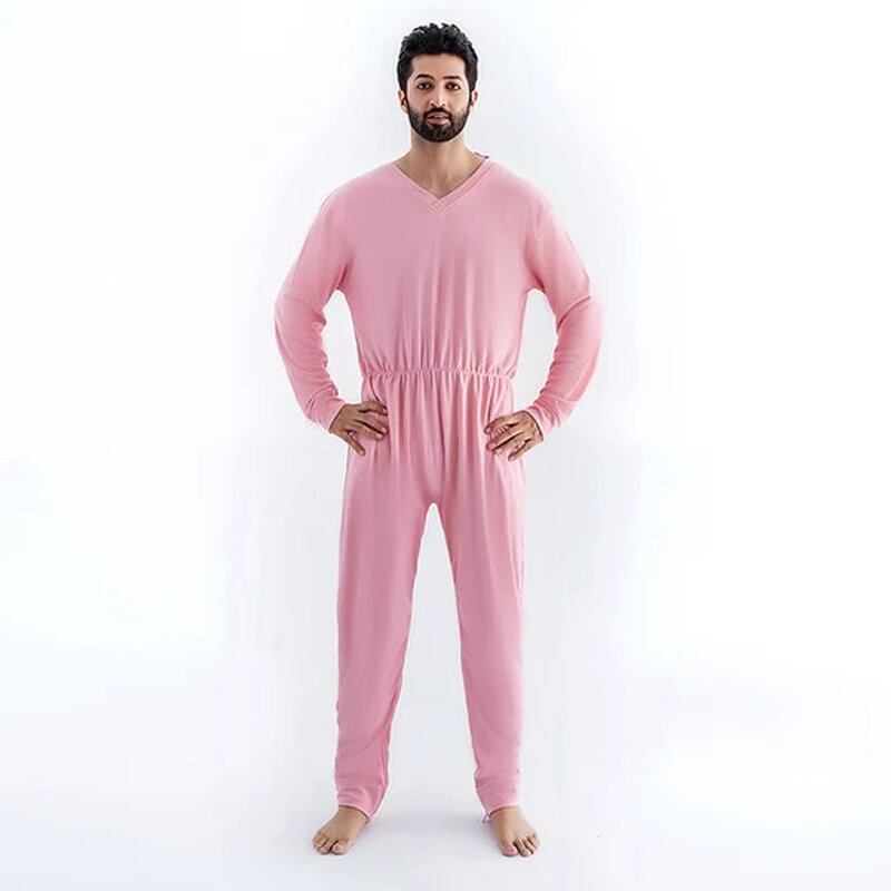 Care Better Pflegeoverall Rosa – Unisex-Schutzanzug mit schrägem Rücken-RV