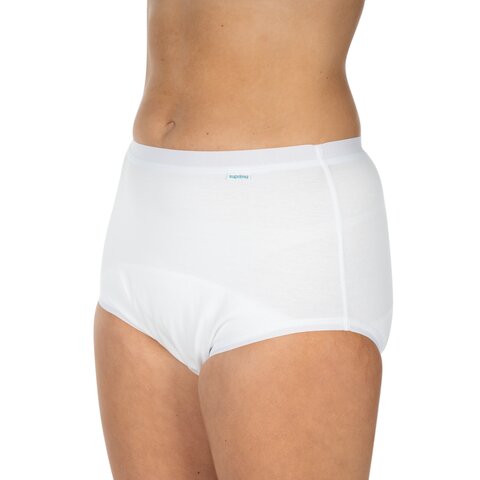 Suprima Unisex Baumwoll-Slip 1245 mit Fixiertasche – Wasserdicht & Diskret
