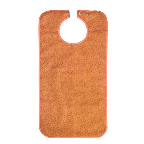 Suprima Ess-Schürze 5575 Polyester – Ess-Latz mit Druckknopf terracotta