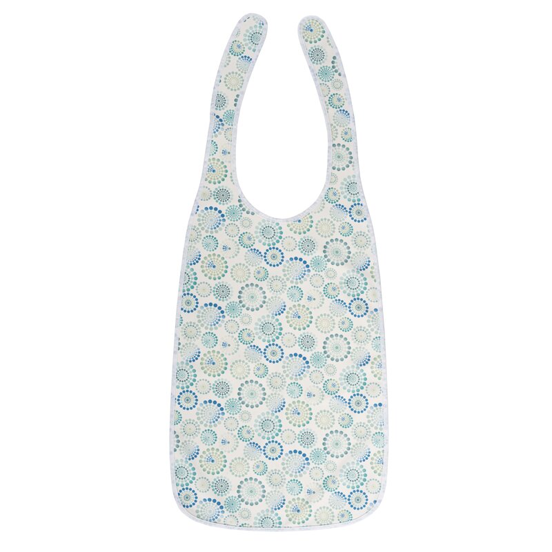 Suprima Ess-Schürze 5584 Polyester – Ess-Latz mit Schlaufen weiß bedruckt