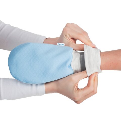 Suprima Patienten-Schutzhandschuhe gegen Kratzen & Nesteln (Modell 4830) – Bleu