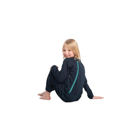 Suprima Kinder-Pflegeoverall reißfest mit Sicherheitsknopf (Modell 4744) – Marine