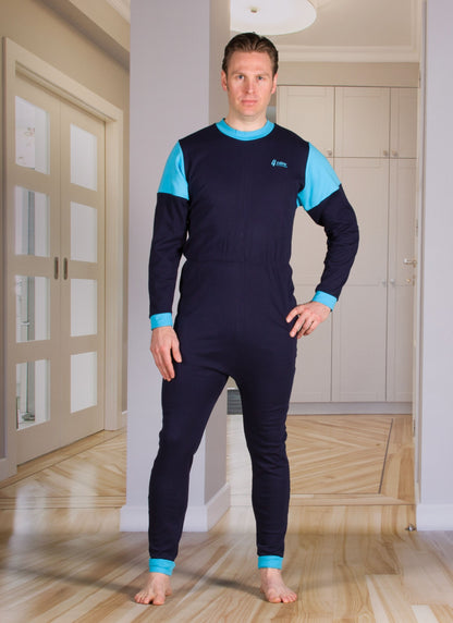 4care Pflegeoverall 1030 – Bequemer Baumwoll-Schutzoverall mit Rücken-RV