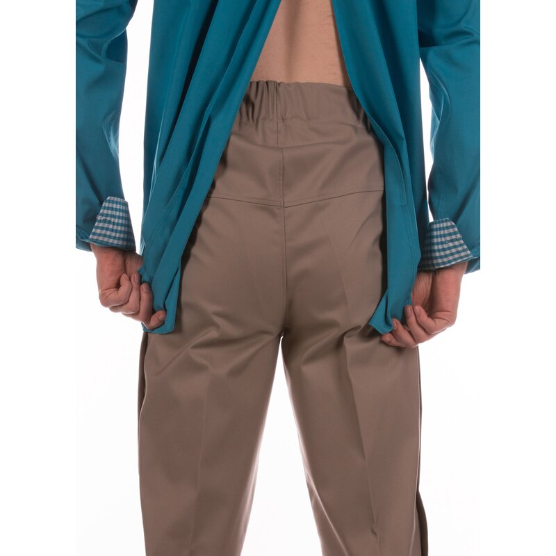4care Herren Rollstuhlhose 7174 – Bequeme Sitzhose mit PDL-Reißverschluss