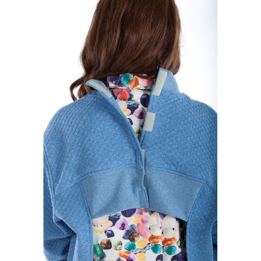 4care Damen-Strickjacke 7252 – Komfort-Sitzjacke mit Rückenöffnung