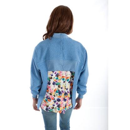 4care Damen-Strickjacke 7252 – Komfort-Sitzjacke mit Rückenöffnung