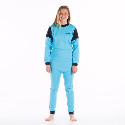 4care Kinderpflegeoverall 1060 – Bequemer Trikot-Hansop mit Rücken-RV