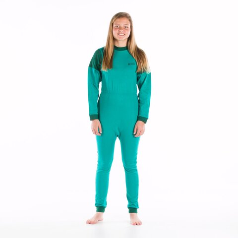 4care Kinderpflegeoverall 1060 – Bequemer Trikot-Hansop mit Rücken-RV