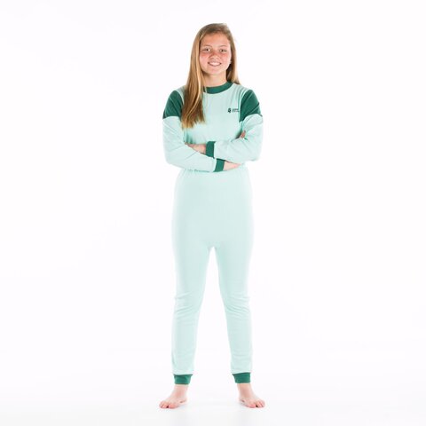 4care Kinderpflegeoverall 1060 – Bequemer Trikot-Hansop mit Rücken-RV