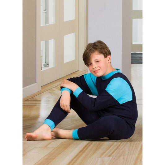 4care Kinderpflegeoverall 1060 – Bequemer Trikot-Hansop mit Rücken-RV