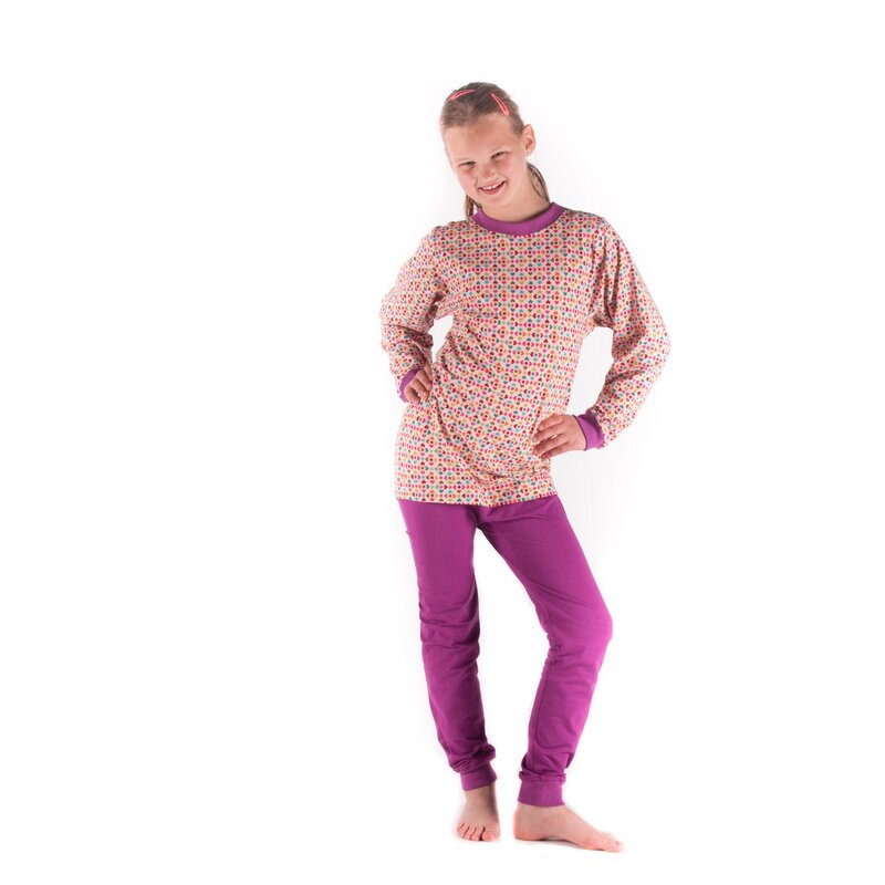 4care Kinderpflegeoverall 1066 – Sicherer Jersey-Hansop mit Rücken-RV & Design