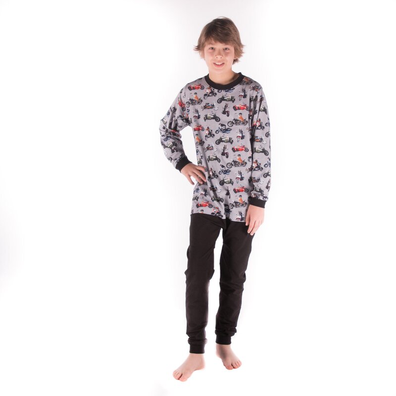 4care Kinderpflegeoverall 1066 – Sicherer Jersey-Hansop mit Rücken-RV & Design
