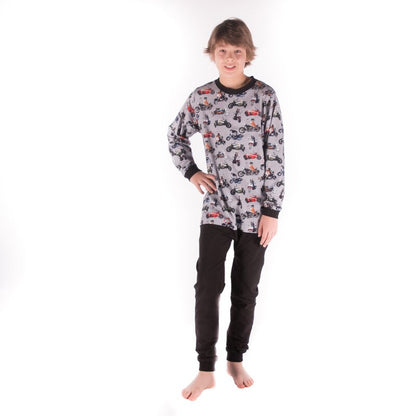 4care Kinderpflegeoverall 1066 – Sicherer Jersey-Hansop mit Rücken-RV & Design