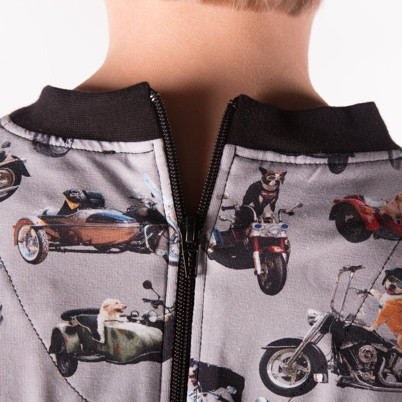 4care Kinderpflegeoverall 1066 – Sicherer Jersey-Hansop mit Rücken-RV & Design