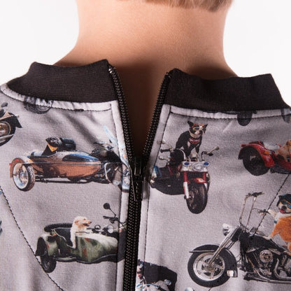 4care Kinderpflegeoverall 1066 – Sicherer Jersey-Hansop mit Rücken-RV & Design