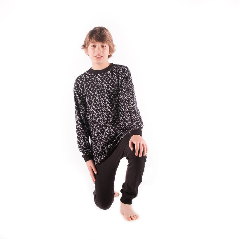 4care Kinderpflegeoverall 1066 – Sicherer Jersey-Hansop mit Rücken-RV & Design