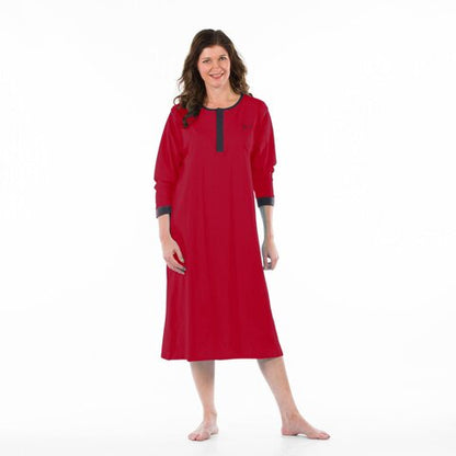 4Care Nachthemd 1402 – Pflegehemd Unisex mit Klettverschluss