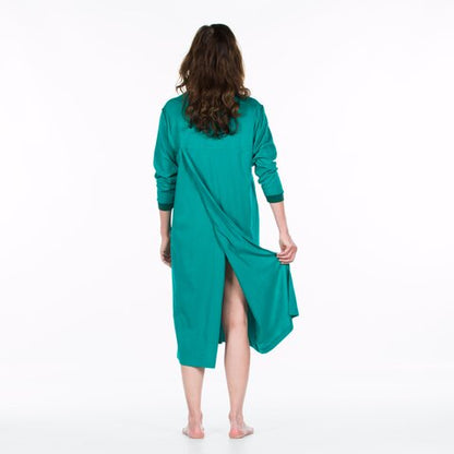 4Care Nachthemd 1402 – Pflegehemd Unisex mit Klettverschluss