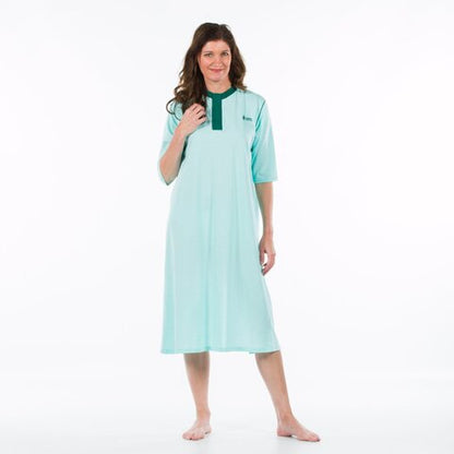 4Care Nachthemd 1413 – Pflegehemd Unisex mit offenem Rücken