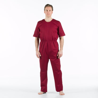 4care Reißfester Pflege-Body 2501 – Kurzarm-Overall mit gesichertem Rücken-RV