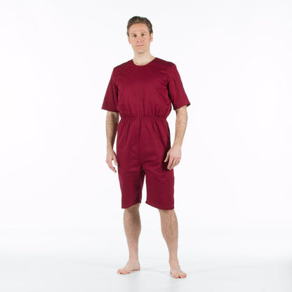 4care Reißfester Pflege-Body 2520 Kurz – Sommer-Overall mit gesichertem Rücken-RV