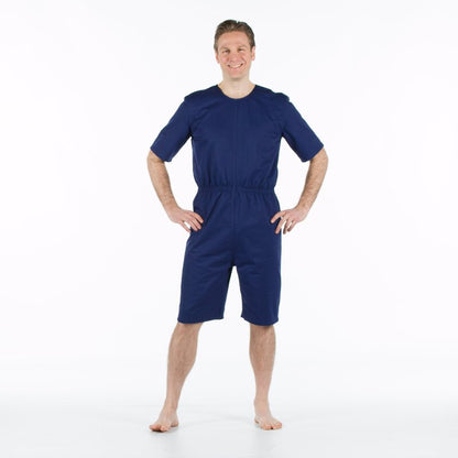 4care Reißfester Pflege-Body 2520 Kurz – Sommer-Overall mit gesichertem Rücken-RV
