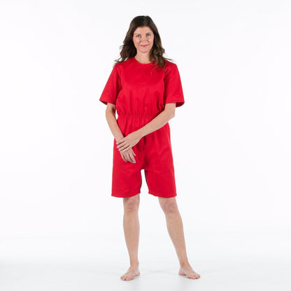 4care Reißfester Pflege-Body 2520 Kurz – Sommer-Overall mit gesichertem Rücken-RV