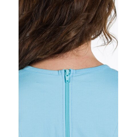 4care Damen Pflege-Pyjama Kurz – Diskreter Pflegeoverall mit Rücken-RV (1054)