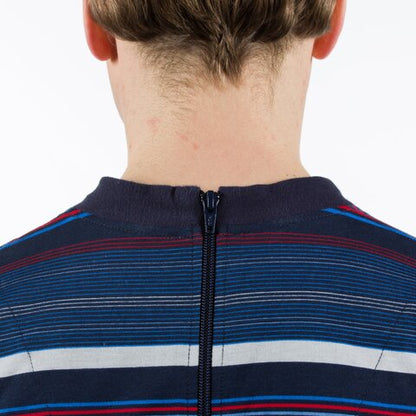 4care Herren Pflege-Pyjama 1090 – Diskreter Overall mit Rücken-RV & langem Bein