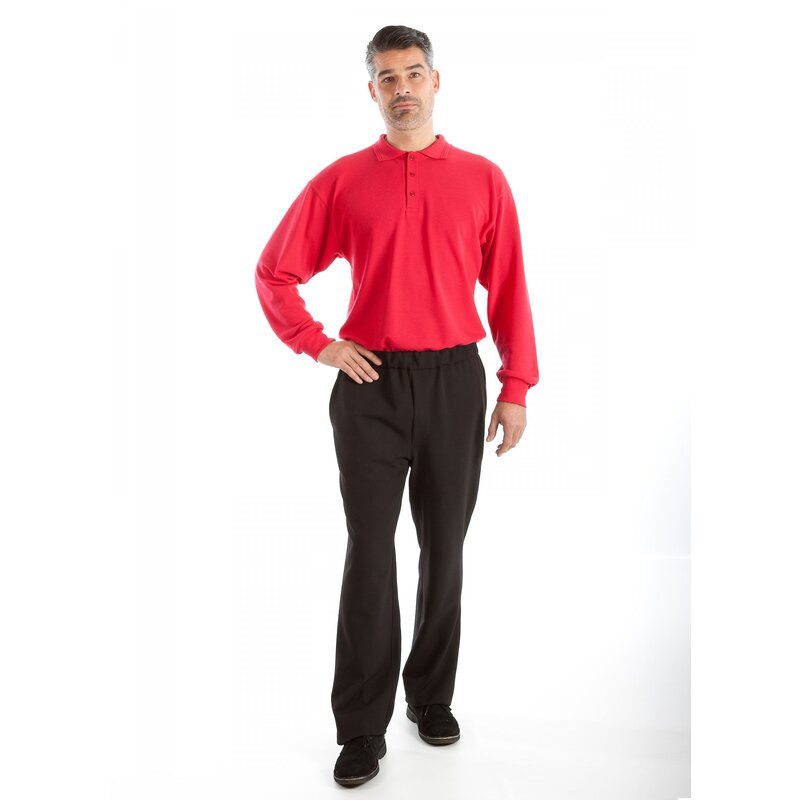 4care Herren Tages-Pflegeoverall Polo – Diskreter Schutz-Overall in Alltagsschik
