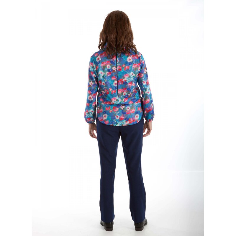 4care Damen Pflegeoverall Hansops 8110 – Modische Blusen-Optik & Rückenreißverschluss