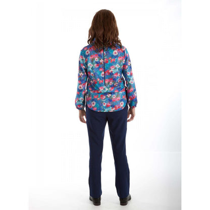 4care Damen Pflegeoverall Hansops 8110 – Modische Blusen-Optik & Rückenreißverschluss