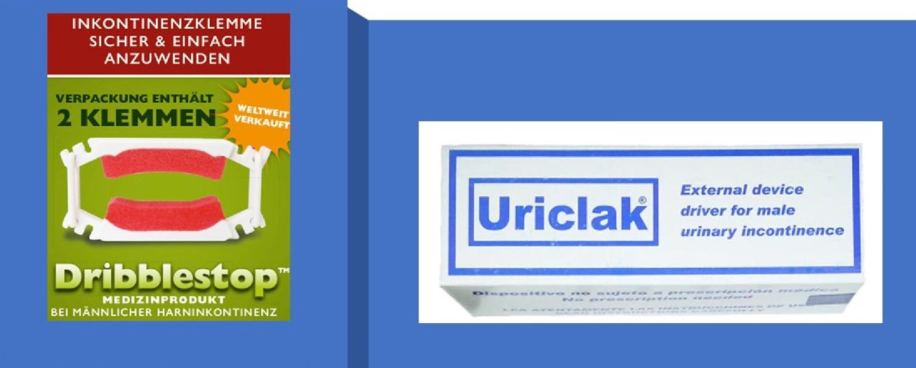Dribblestop & Uriclak Penisklemmen Kombi-Pack für Harninkontinenz
