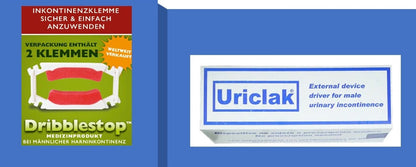 Dribblestop & Uriclak Penisklemmen Kombi-Pack für Harninkontinenz