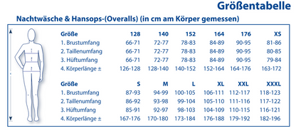 4Care Nachthemd 1402 – Pflegehemd Unisex mit Klettverschluss