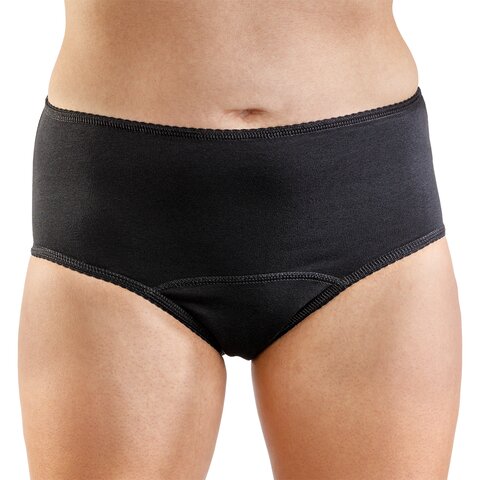 Suprima VIVA! Damen Inkontinenz Hüftslip (Modell 1296) – Weiß/Schwarz