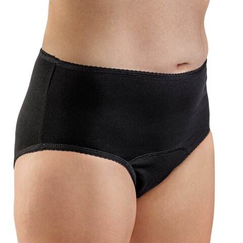 Suprima VIVA! Damen Inkontinenz Hüftslip (Modell 1296) – Weiß/Schwarz