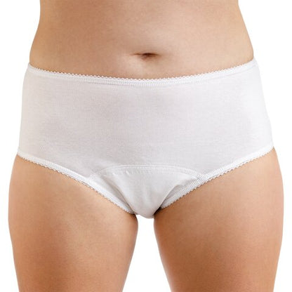 Suprima VIVA! Damen Inkontinenz Hüftslip (Modell 1296) – Weiß/Schwarz