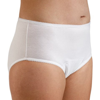 Suprima VIVA! Damen Inkontinenz Hüftslip (Modell 1296) – Weiß/Schwarz