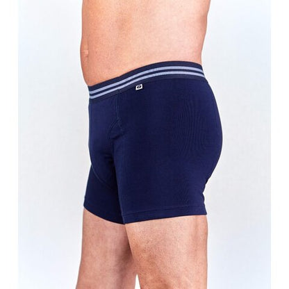 entusia Herren Inkontinenz-Boxershort mit integrierter Einlage (100ml) – Blau (ENMBOXC)