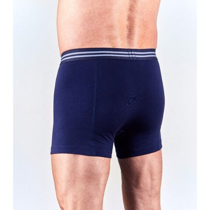 entusia Herren Inkontinenz-Boxershort mit integrierter Einlage (100ml) – Blau (ENMBOXC)
