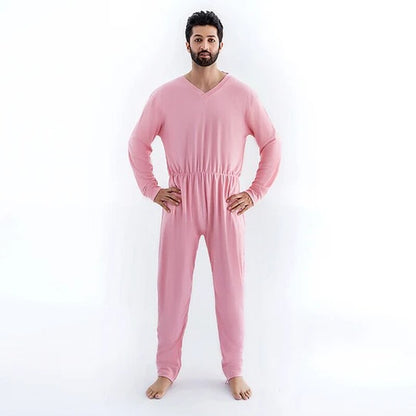 Care Better Pflegeoverall Rosa – Unisex-Schutzanzug mit schrägem Rücken-RV