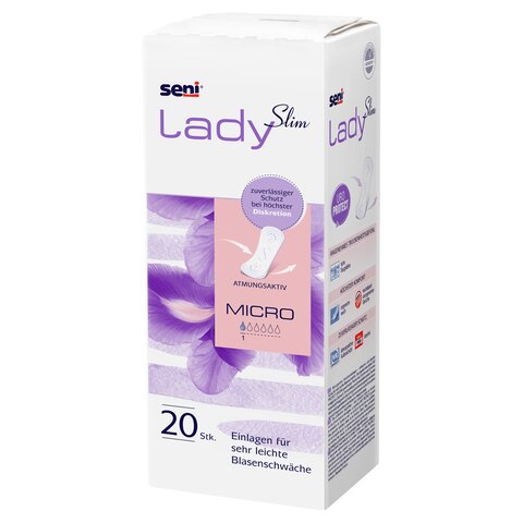 Seni Lady Slim Micro Inkontinenz-Einlagen für Damen (20 Stück) – Für Tröpfcheninkontinenz