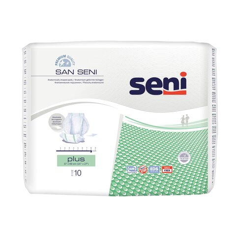 Seni San Plus Anatomische Vorlagen – Schwerste Inkontinenz & Nacht (2.500 ml)