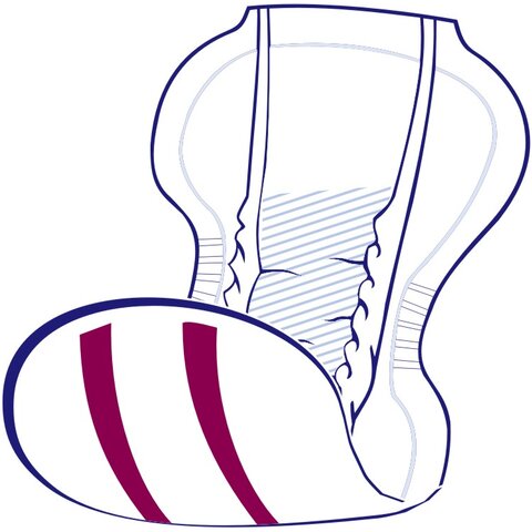 Seni San Plus Extra Anatomische Vorlagen (30 Stück) – Schwerste Inkontinenz (3.500 ml)