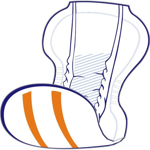 Seni San Regular Anatomische Vorlagen (30 Stück) – Mittlere bis schwere Inkontinenz (1.500 ml)