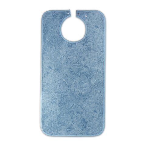 Suprima Ess-Schürze 5576 Polyester – Ess-Latz mit Druckknopf batik blau